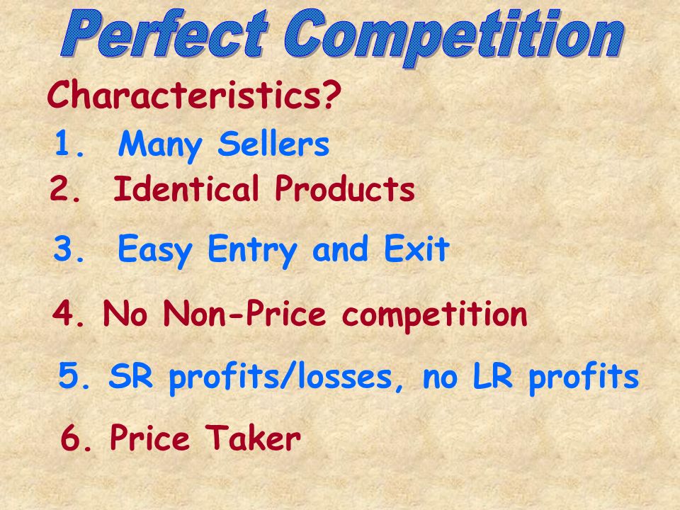 10 essential Features of Perfect Competition